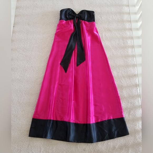 Gunne Sax Dresses & Skirts - Gunne Sax Jessica McClintock Vintage Strapless Pink Satin Gown Size 9